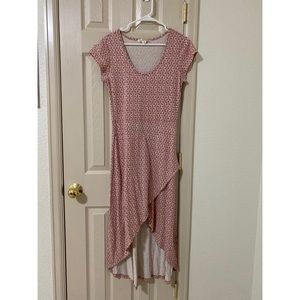 Pink/Mauve High-Low Dress